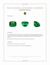 2.53 Ct. Tsavorite Garnet from Tanzania Appraisal