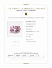 39.94 Ct. Peach Kunzite from Afghanistan Scan Report