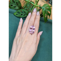 39.94 Ct. Peach Kunzite from Afghanistan Life Style