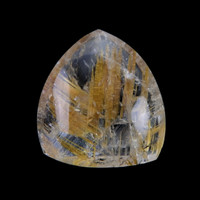 22.23 Ct. Multi Color Cabochon Rutilated Quartz from Brazil Video