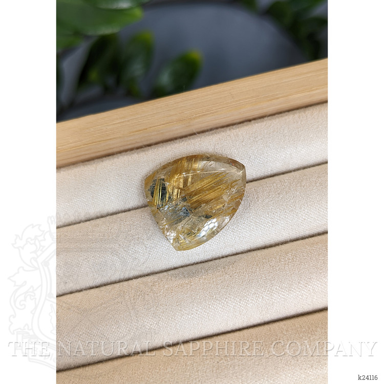 22.23 Ct. Multi Color Cabochon Rutilated Quartz from Brazil
