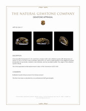 51.55 Ct. Multi Color Cabochon Rutilated Quartz from Brazil Appraisal