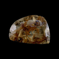 44.83 Ct. Multi Color Cabochon Rutilated Quartz from Brazil Video