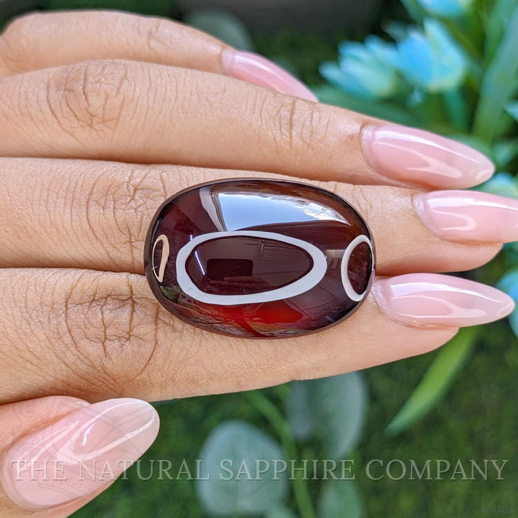 56.31 Ct. Red Cabochon Hessonite Garnet