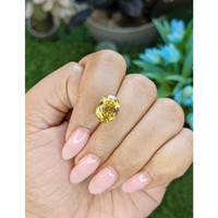 7.83 Ct. Golden Yellow Sinhalite from Ceylon (Sri Lanka) Life Style