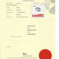 3.68 Ct. Blue Aquamarine from Ceylon (Sri Lanka) Scan Report