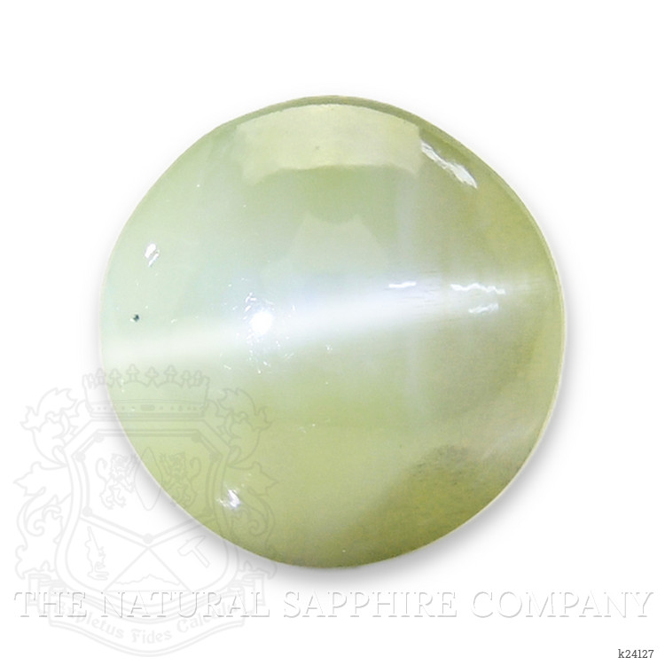 1.80 Ct. Yellowish Green Cabochon Chrysoberyl from Ceylon (Sri Lanka)