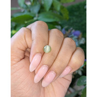 2.34 Ct. Green Cabochon Chrysoberyl from Ceylon (Sri Lanka) Life Style