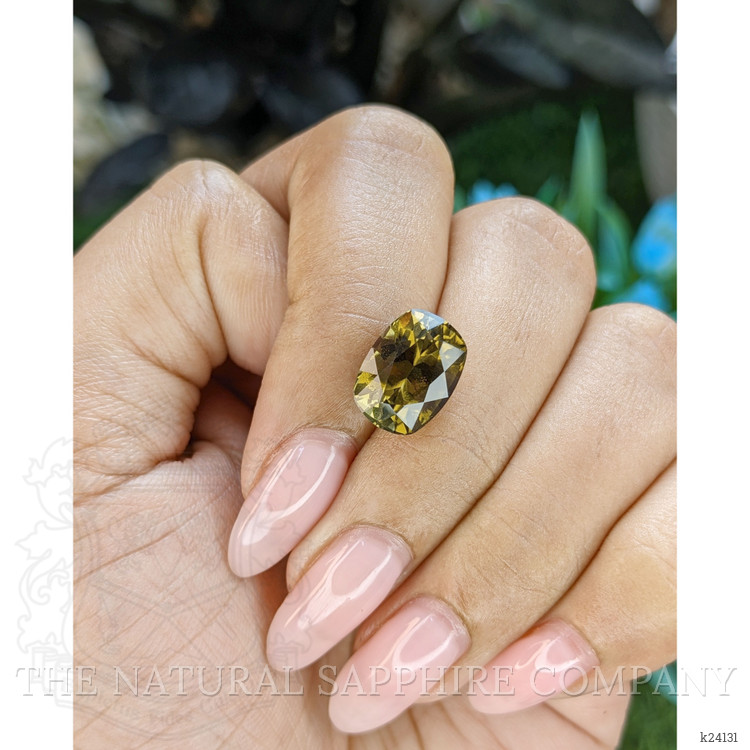 4.57 Ct. Yellowish Green Tourmaline from Ceylon (Sri Lanka)