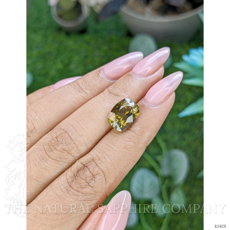 4.57 Ct. Yellowish Green Tourmaline from Ceylon (Sri Lanka)