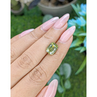4.50 Ct. Yellowish Green Zircon from Ceylon (Sri Lanka) Life Style