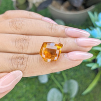 12.77 Ct. Orange Citrine from Ceylon (Sri Lanka) Life Style