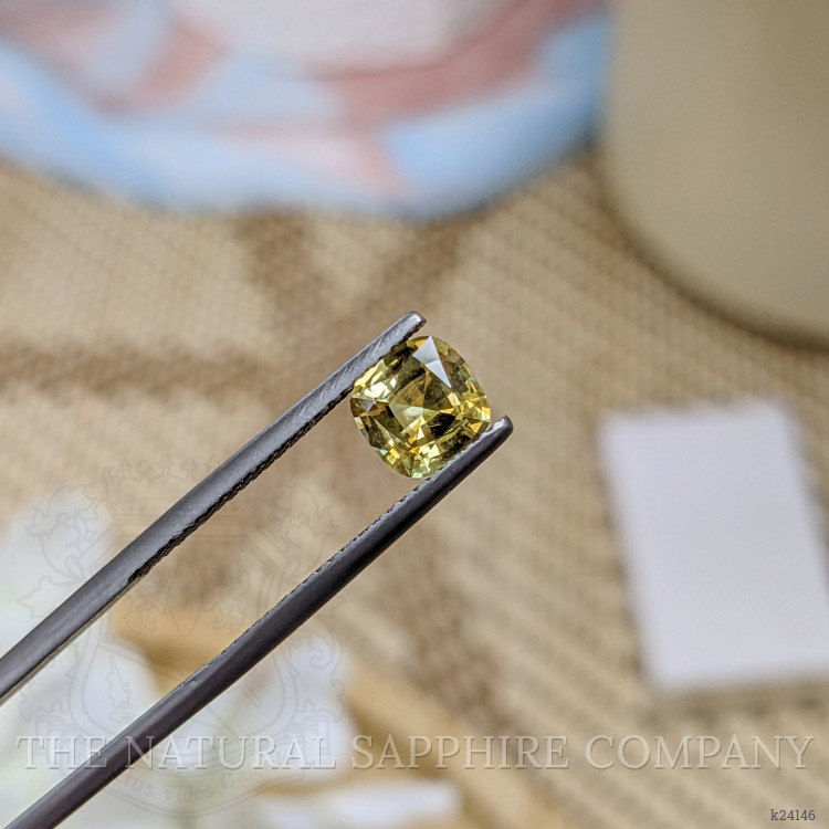 1.18 Ct. Greenish Yellow Chrysoberyl from Ceylon (Sri Lanka)