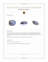 2.10 Ct. Greyish Blue Star Spinel from Ceylon (Sri Lanka) Appraisal