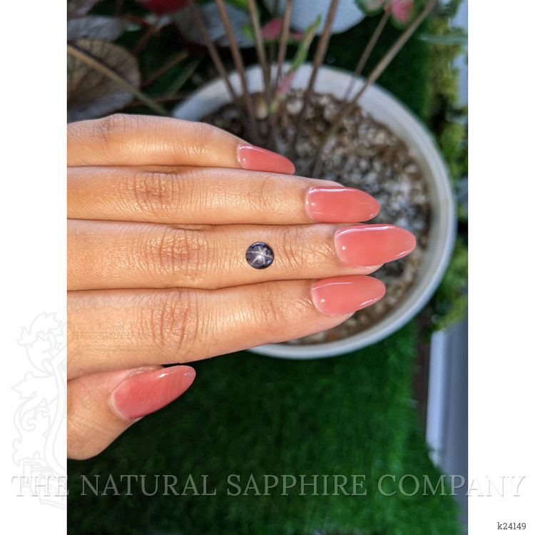 1.52 Ct. Greyish Violet Cabochon Spinel from Ceylon (Sri Lanka)