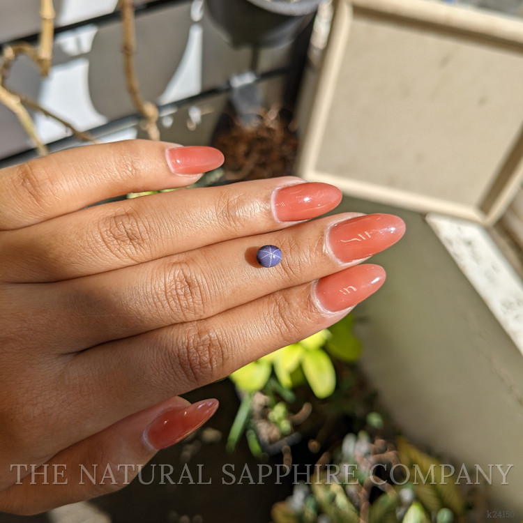 1.32 Ct. Bluish Purple Cabochon Spinel from Ceylon (Sri Lanka)