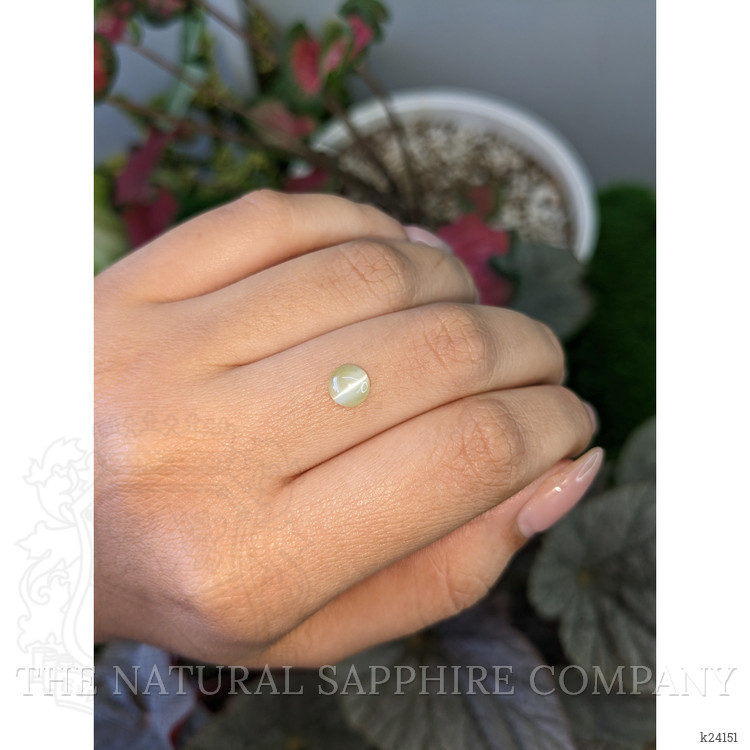 1.31 Ct. Brownish Yellow Cabochon Chrysoberyl from Ceylon (Sri Lanka)