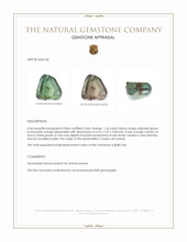 1.26 Ct. Alexandrite from Ceylon (Sri Lanka) Appraisal