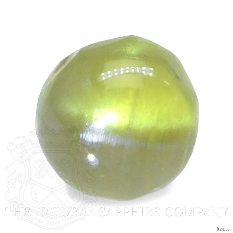 0.65 Ct. Greenish Yellow Cabochon Chrysoberyl from Ceylon (Sri Lanka)