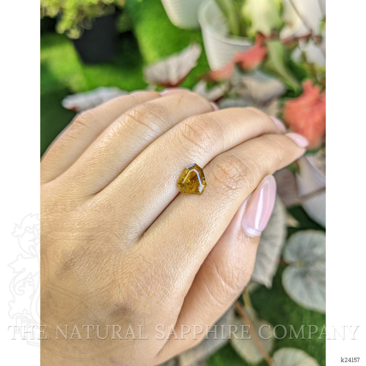 2.13 Ct. Orangish Brown Tourmaline from Ceylon (Sri Lanka)