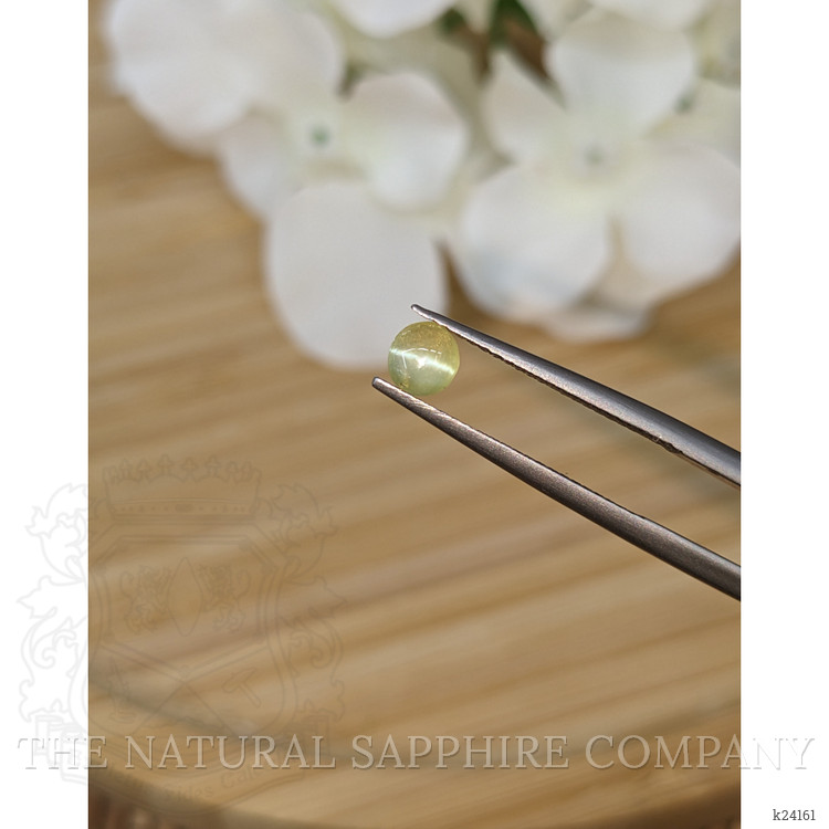 0.63 Ct. Yellow Cabochon Chrysoberyl from Ceylon (Sri Lanka)