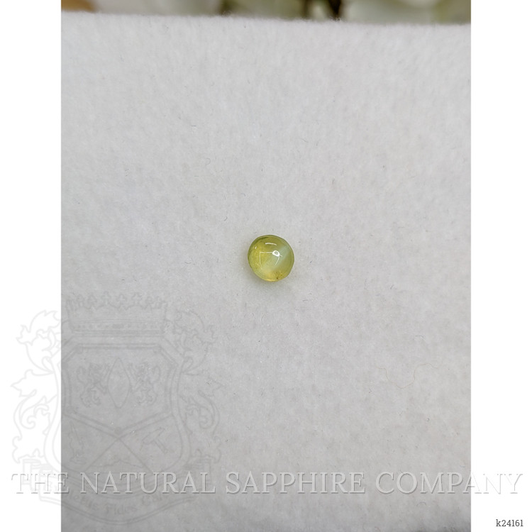 0.63 Ct. Yellow Cabochon Chrysoberyl from Ceylon (Sri Lanka)