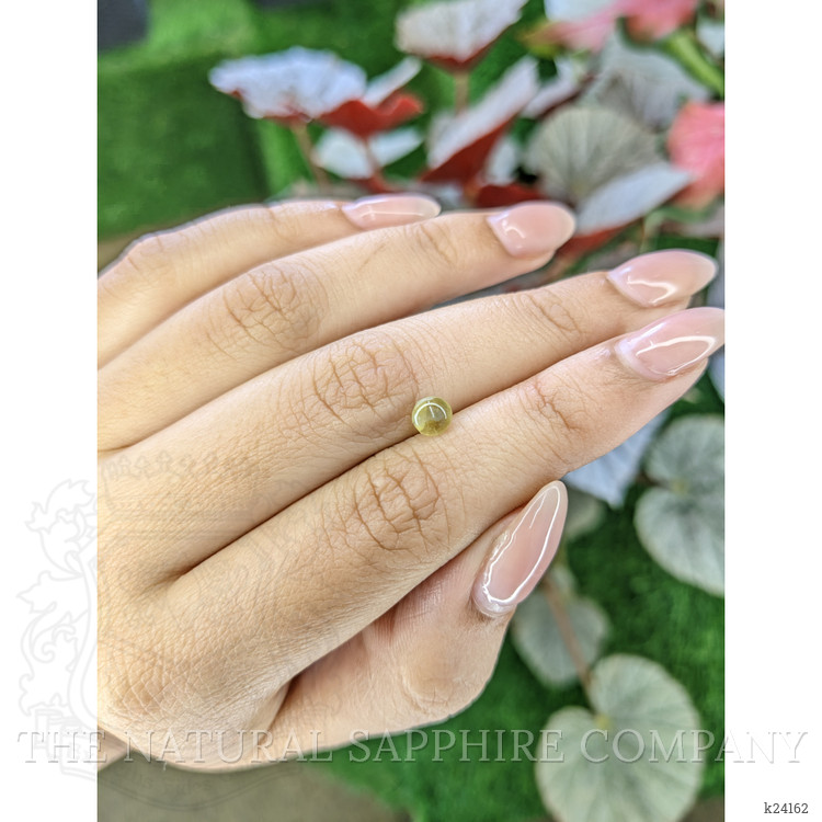 0.99 Ct. Yellow Cabochon Chrysoberyl from Ceylon (Sri Lanka)