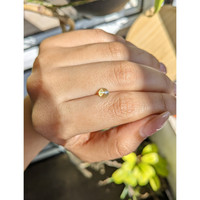 0.99 Ct. Yellow Cabochon Chrysoberyl from Ceylon (Sri Lanka) Life Style