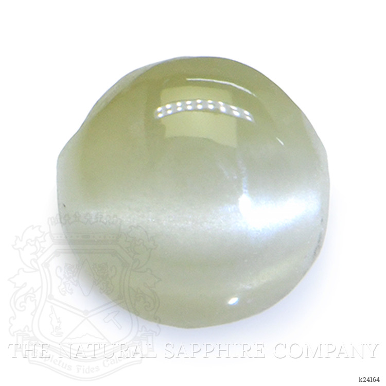 0.70 Ct. Yellowish Green Cabochon Chrysoberyl from Ceylon (Sri Lanka)