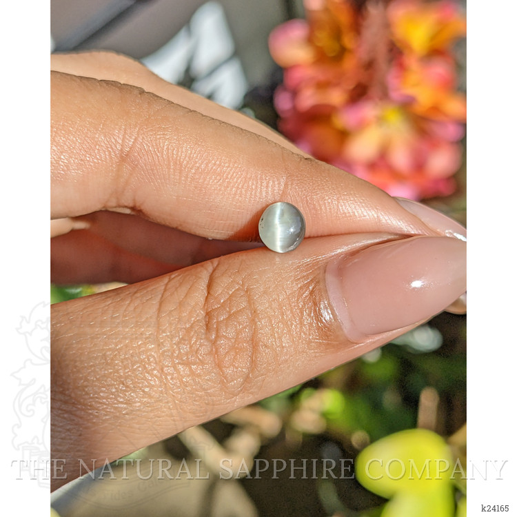 1.08 Ct. Green Cabochon Chrysoberyl from Ceylon (Sri Lanka)