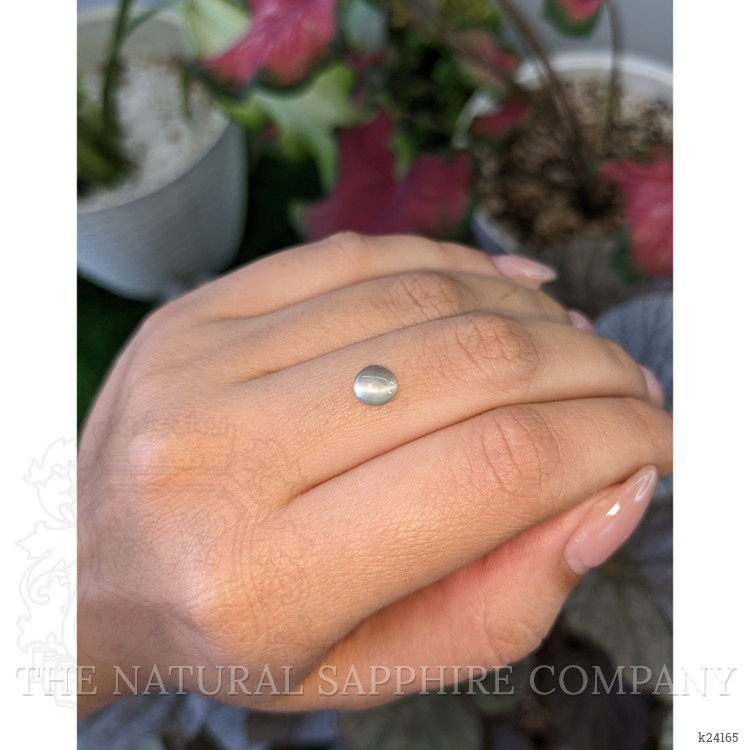 1.08 Ct. Green Cabochon Chrysoberyl from Ceylon (Sri Lanka)