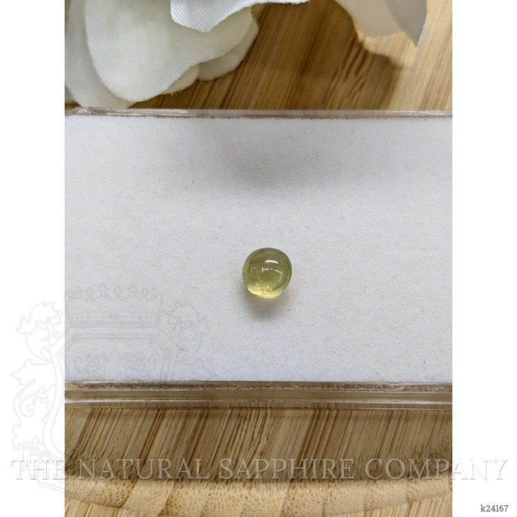 1.40 Ct. Yellow Cabochon Chrysoberyl from Ceylon (Sri Lanka)