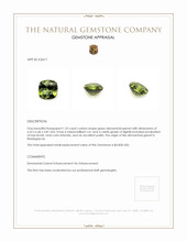 1.32 Ct. Demantoid Garnet from Madagascar Appraisal