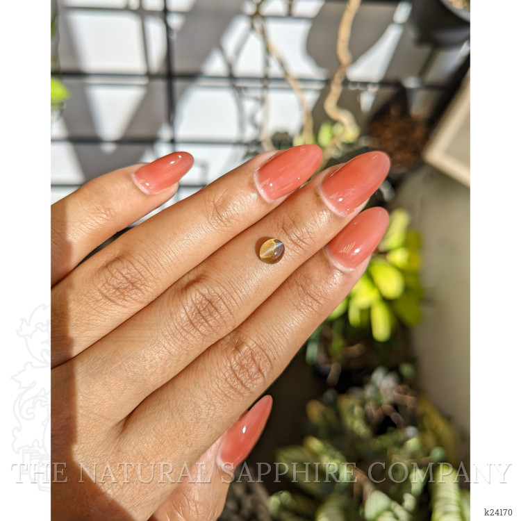 1.15 Ct. Brown Cabochon Chrysoberyl from Ceylon (Sri Lanka)