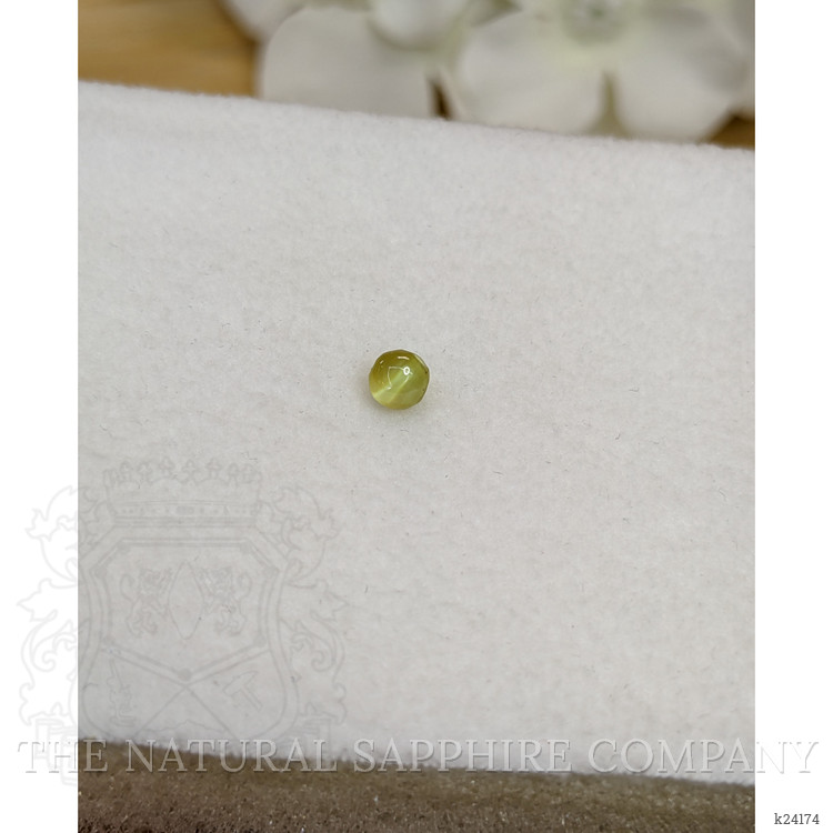 0.64 Ct. Yellow Cabochon Chrysoberyl from Ceylon (Sri Lanka)