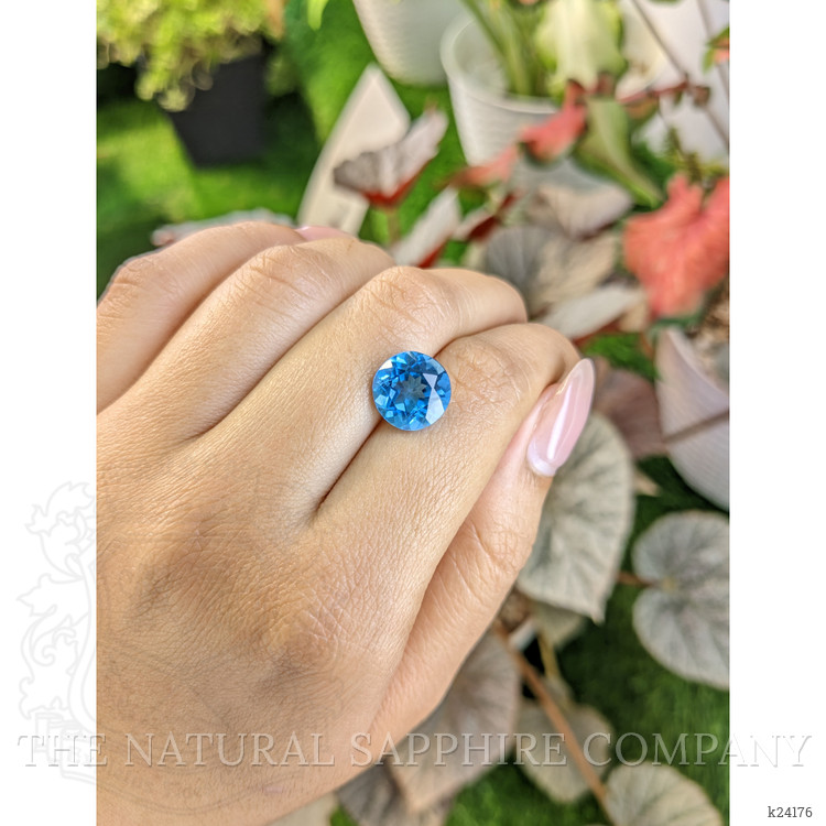 6.16 Ct. Swiss Blue Topaz from Ceylon (Sri Lanka)
