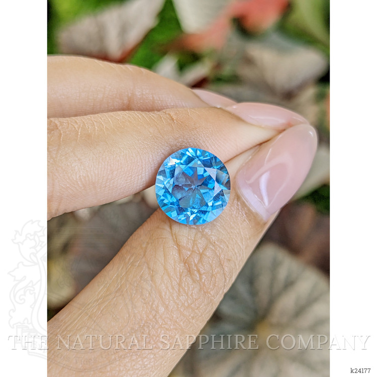 7.46 Ct. Swiss Blue Topaz from Ceylon (Sri Lanka)
