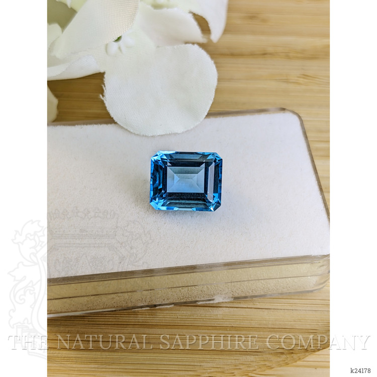 8.22 Ct. Swiss Blue Topaz from Ceylon (Sri Lanka)
