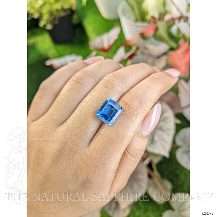 7.72 Ct. Swiss Blue Topaz from Ceylon (Sri Lanka)