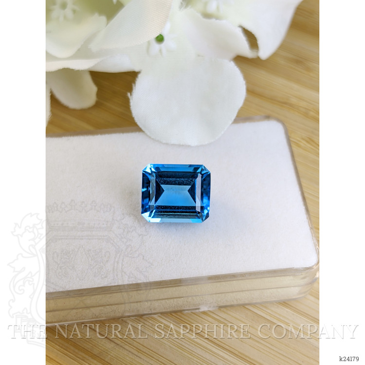 7.72 Ct. Swiss Blue Topaz from Ceylon (Sri Lanka)