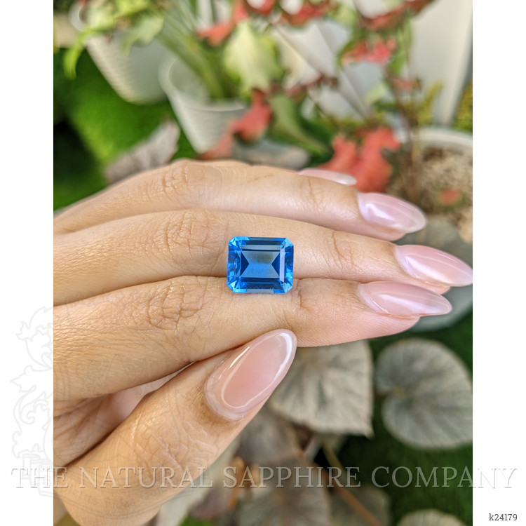 7.72 Ct. Swiss Blue Topaz from Ceylon (Sri Lanka)