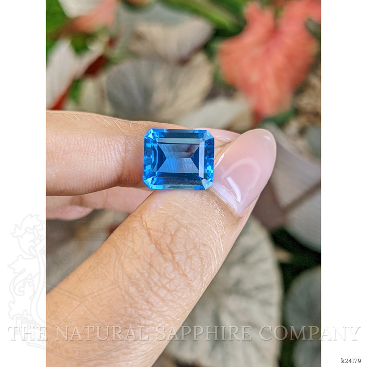 7.72 Ct. Swiss Blue Topaz from Ceylon (Sri Lanka)