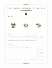 1.26 Ct. Demantoid Garnet from Madagascar Appraisal