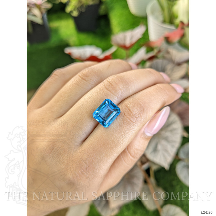 7.84 Ct. Swiss Blue Topaz from Ceylon (Sri Lanka)