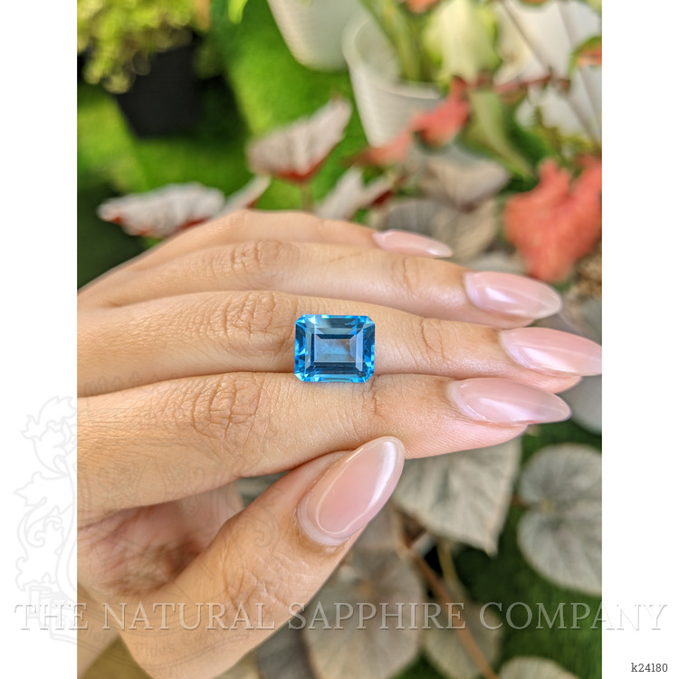 7.84 Ct. Swiss Blue Topaz from Ceylon (Sri Lanka)