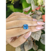 5.09 Ct. Swiss Blue Topaz from Ceylon (Sri Lanka) Life Style