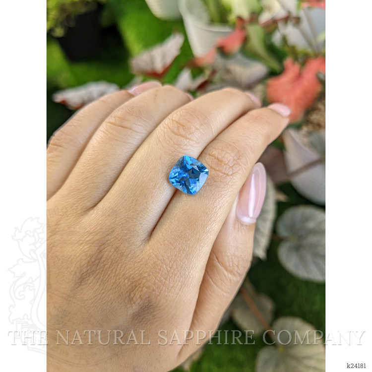 5.09 Ct. Swiss Blue Topaz from Ceylon (Sri Lanka)