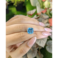 5.18 Ct. Swiss Blue Topaz from Ceylon (Sri Lanka) Life Style