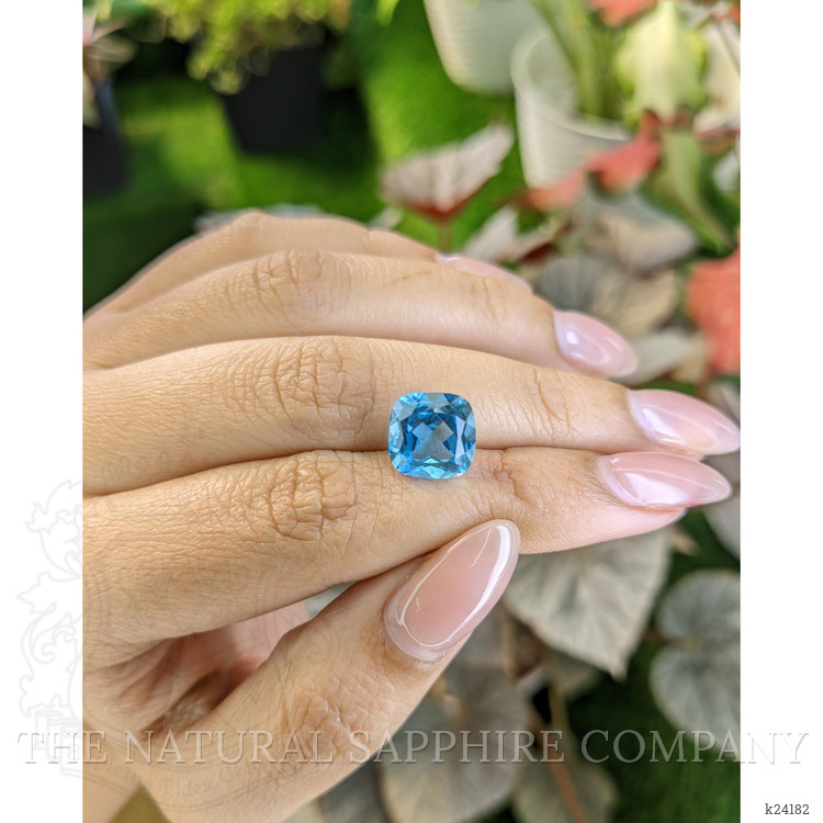 5.18 Ct. Swiss Blue Topaz from Ceylon (Sri Lanka)