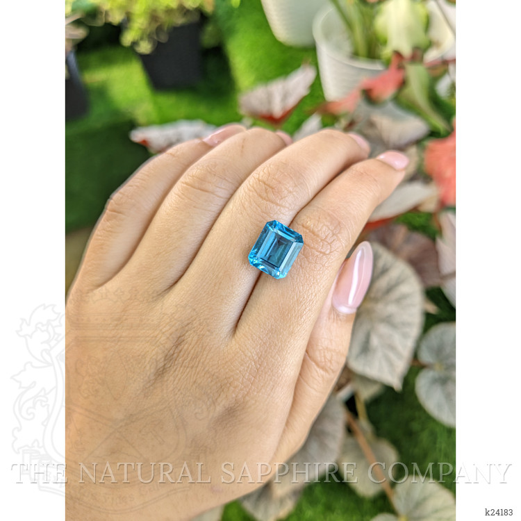 8.54 Ct. Swiss Blue Topaz from Ceylon (Sri Lanka)